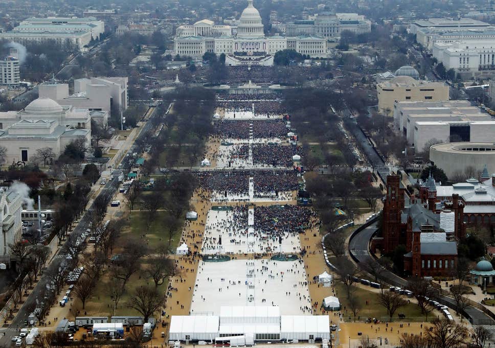 Not the biggest inauguration crowd
